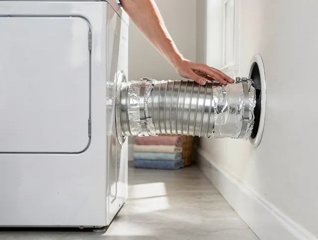 Professional dryer vent hose installation by Wesley Chapel Dryer Vent Cleaning in Wesley Chapel