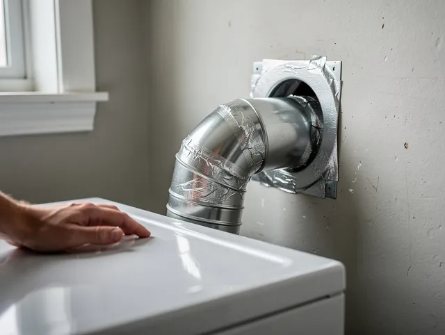 Wesley Chapel Dryer Vent Cleaning expert performing professional dryer vent repair and installation in Wesley Chapel